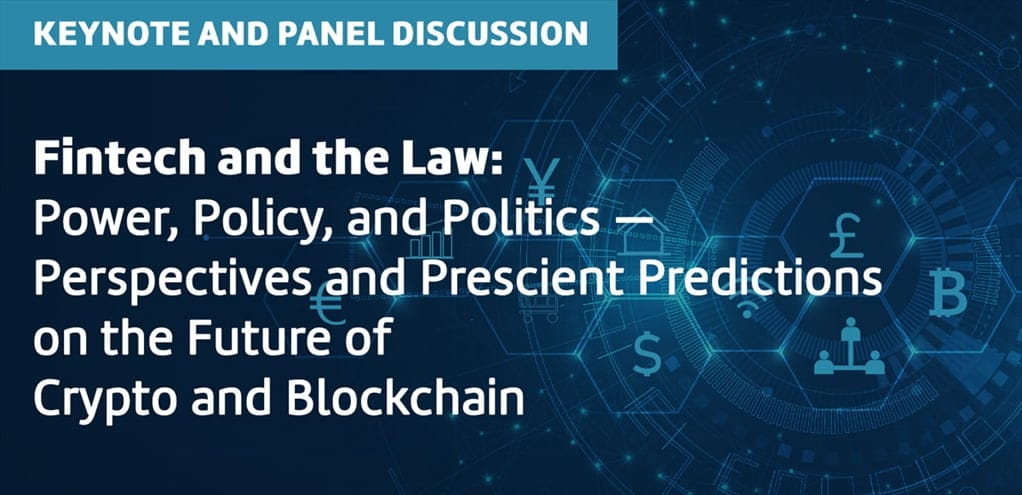 Title for Fintech and the Law event